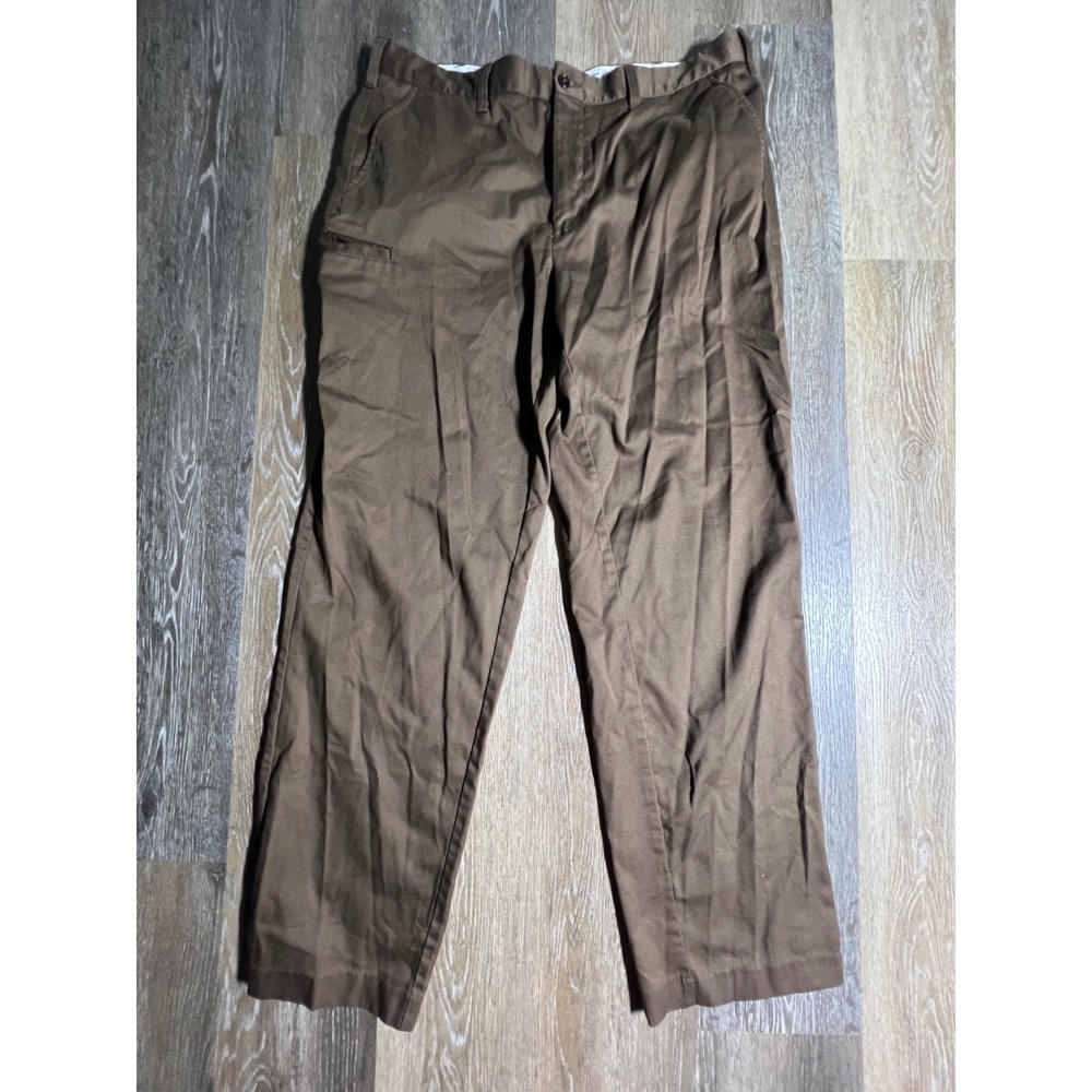WearGuard UPS Work Pants Mens 38x34 Brown Uniform Straight Leg Utility Trousers